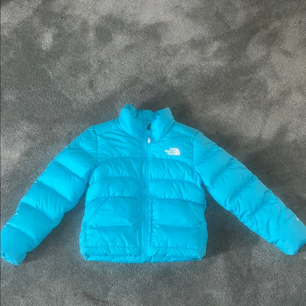 The North Face Turquoise Puffer Jacket